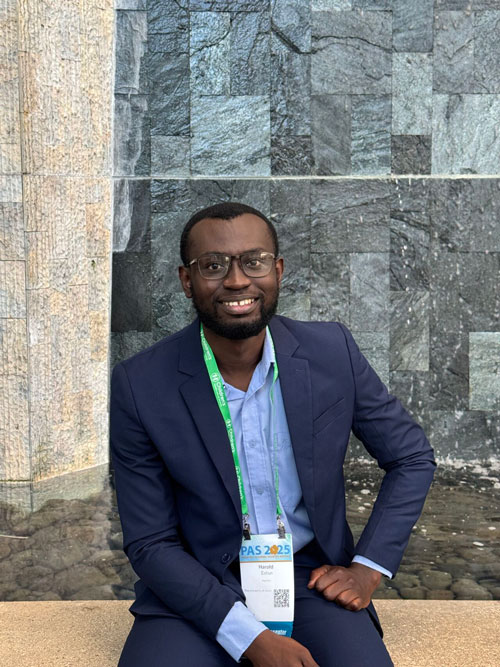 College student smiling